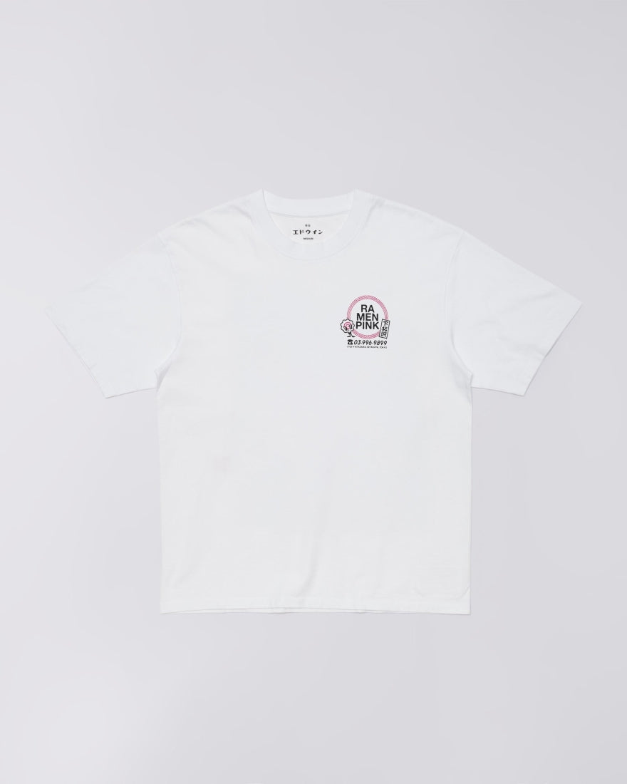 Edwin - Pink Ramen Tee White