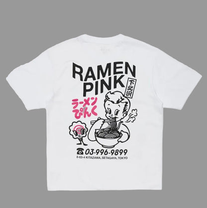 Edwin - Pink Ramen Tee White