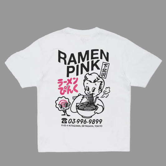 Edwin - Pink Ramen Tee White