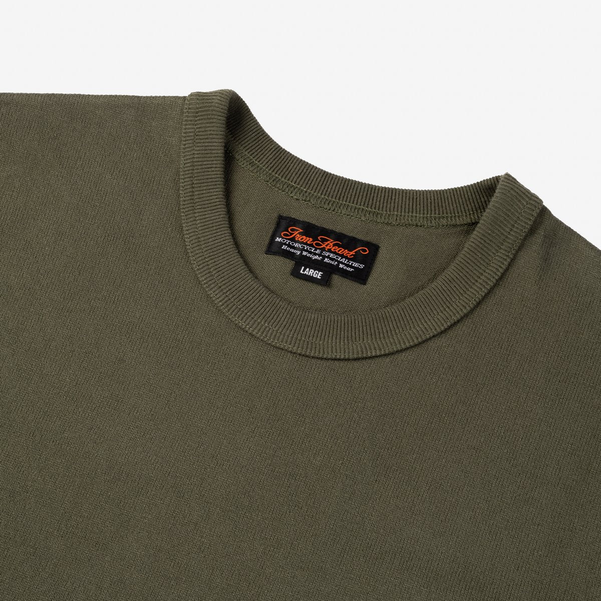 Iron Heart - IHT-1600-Olive 11oz Crew Neck Tee