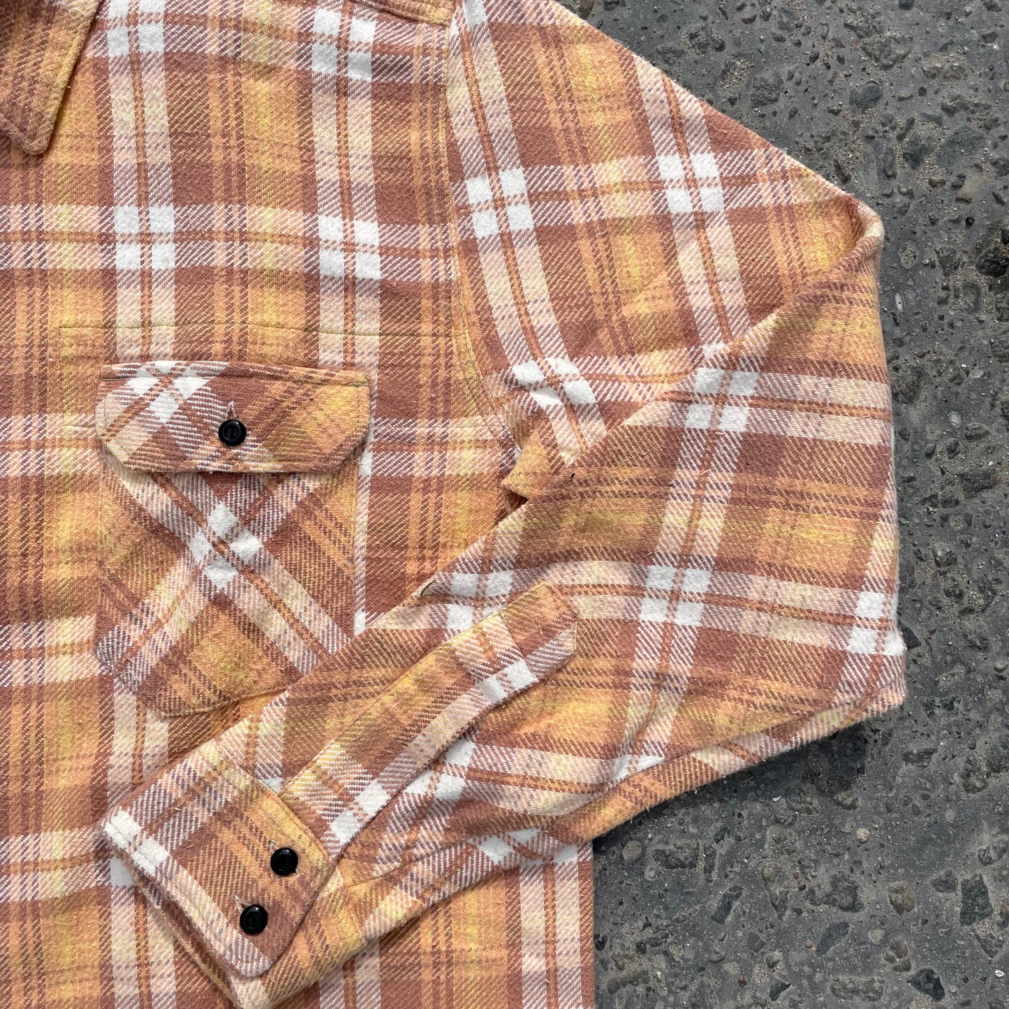 Indigofera - Bryson Flannel Shirt Sunfaded Ochre