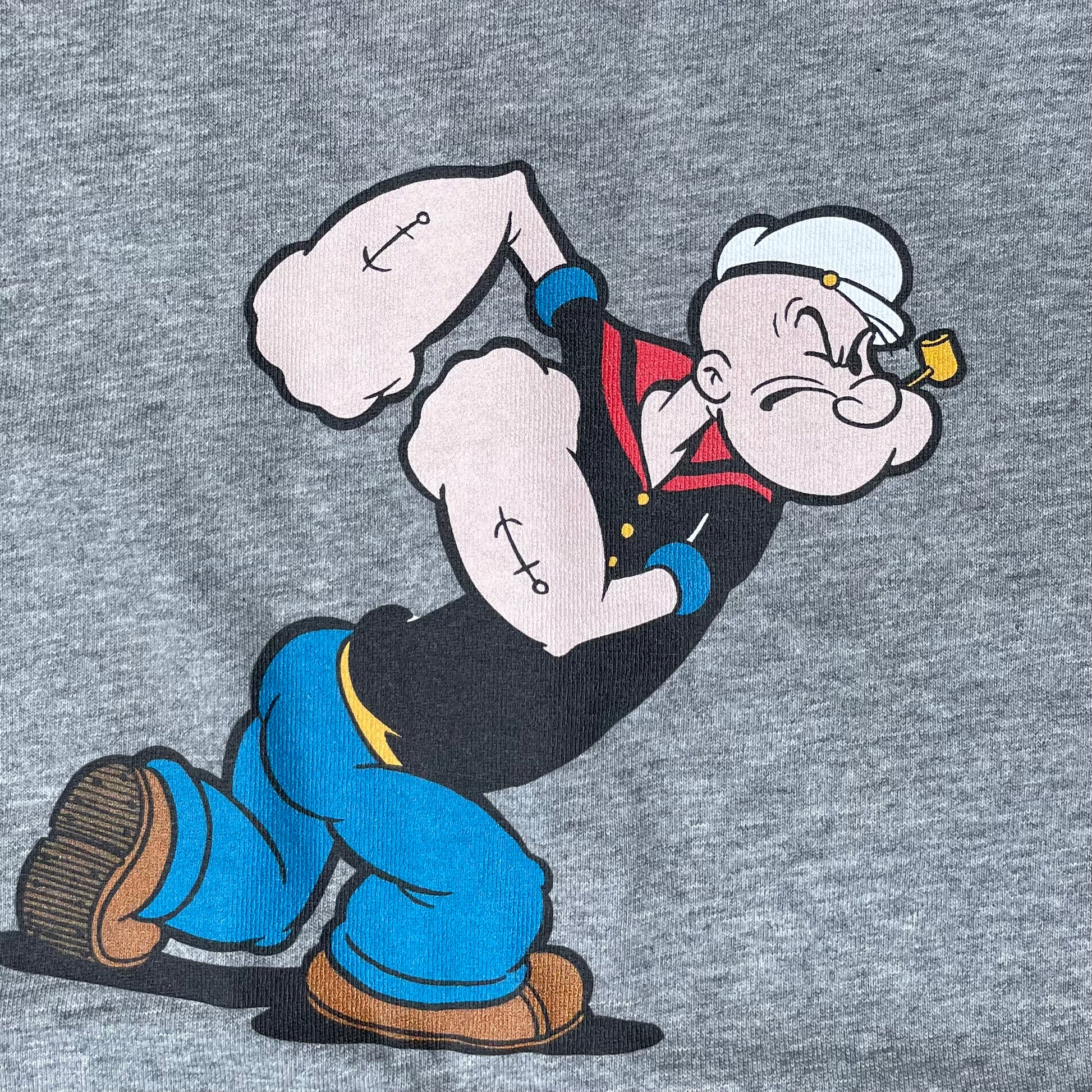 Tee Luv Men's Popeye Cartoon Character Shirt (L)