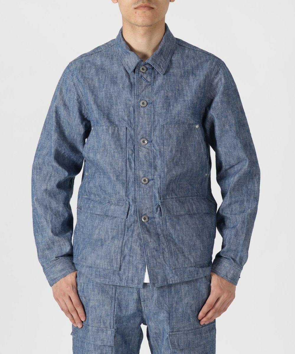 Japan Blue - 14 oz Chambray Coverall Jacket