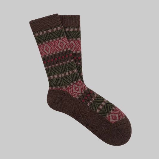 Pantherella - Beck Dark Brownl Fleck