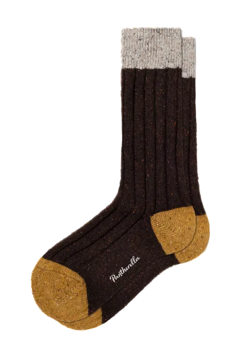 Pantherella - Thornham Dark Brown Fleck
