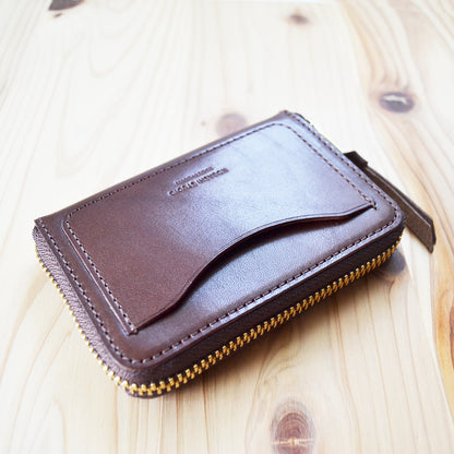 Kobashi Studio - Round Zip Wallet Brown