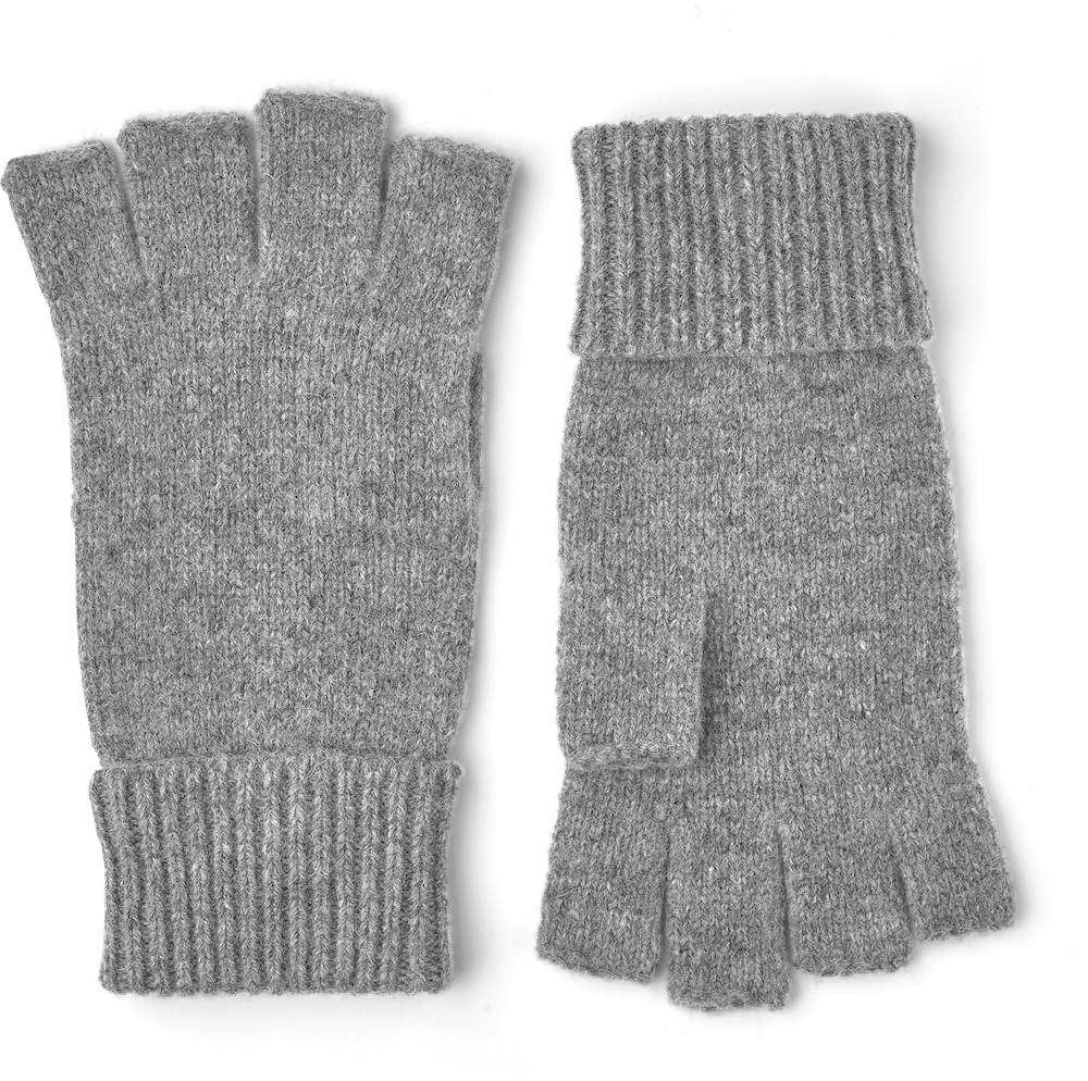 Hestra gloves - Wool Half Finger Grey