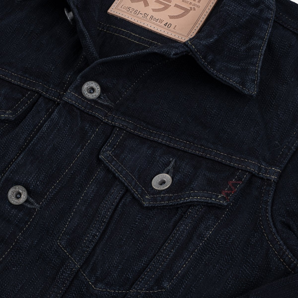 Blue saint outlet overdyed denim jacket