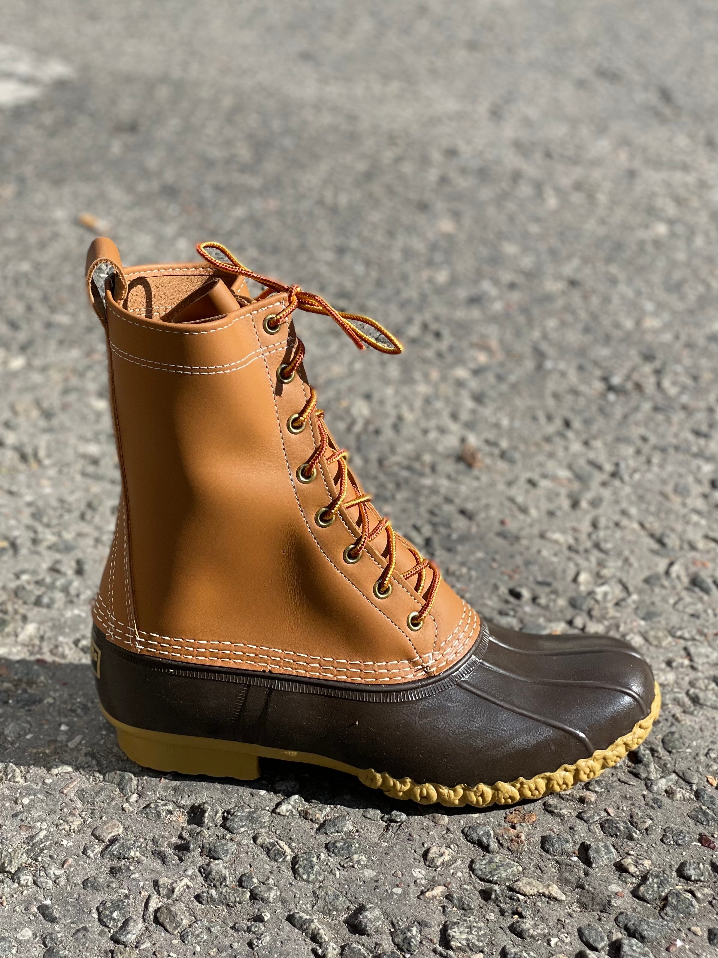 Bean boots outlet width