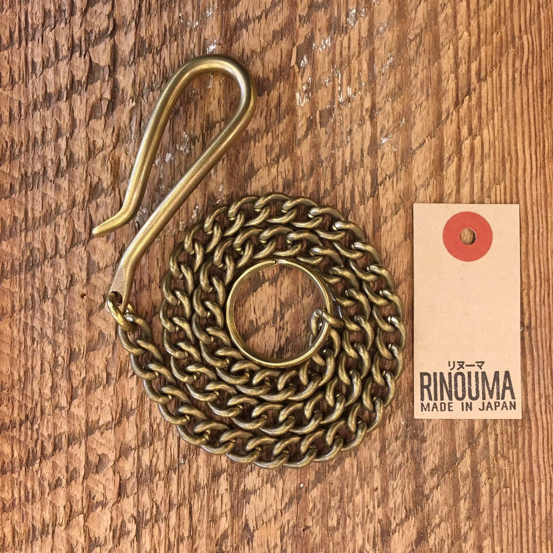 RINOUMA Twist Key Chain w Hook Brass M - Brund - 2