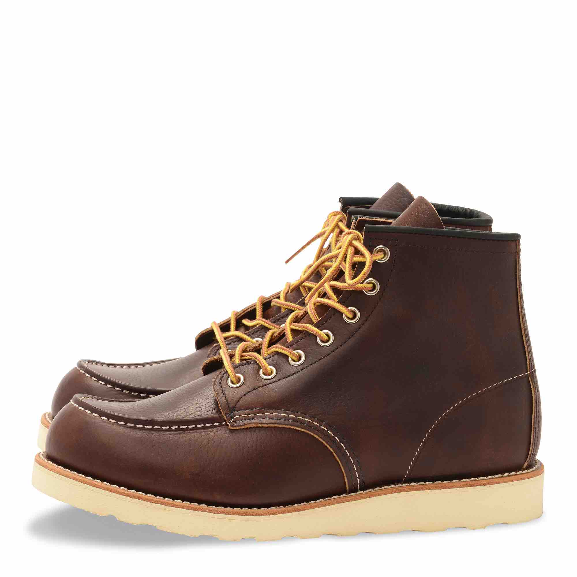 Red wing moc deals toe derby