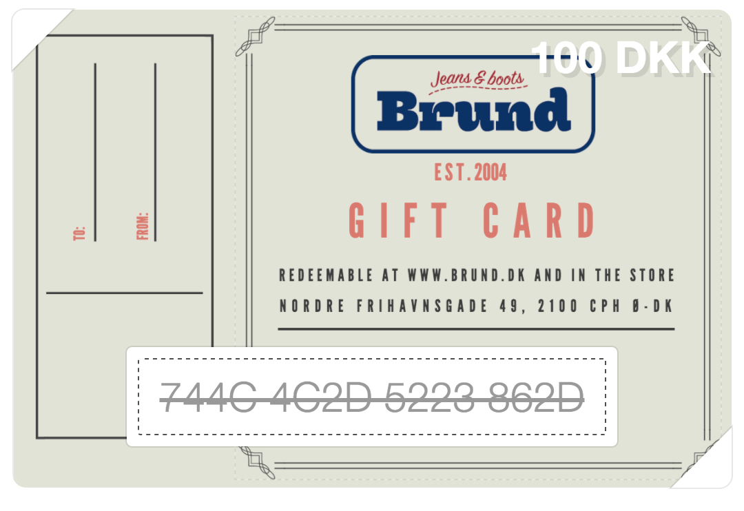 Gift Card - Brund - 2