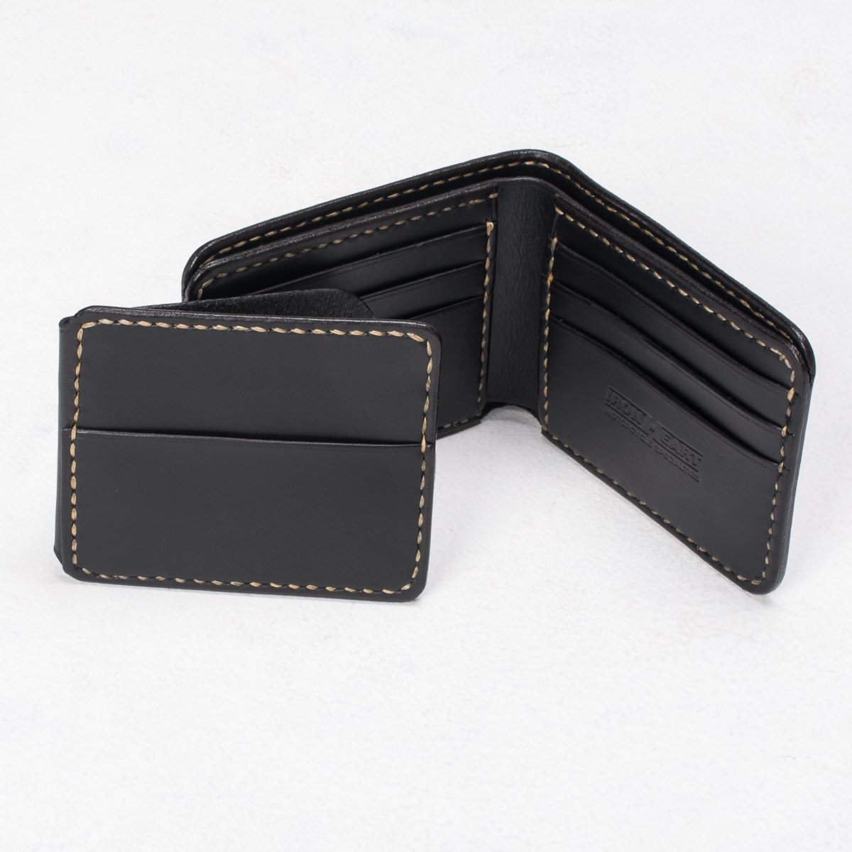 Iron Heart - Wallet- IHG-035 Calf Folding Wallet - Black