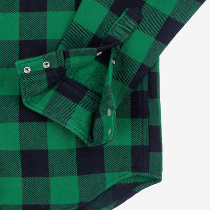 Iron Heart - IHSH-232-Green/Black Buffalo Check Western