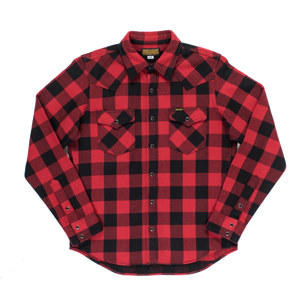 Iron Heart - IHSH-232-Red Buffalo Check Western