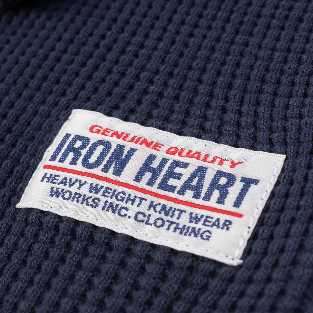 Iron Heart - IHTL-1213 Navy Waffle Thermal Henley