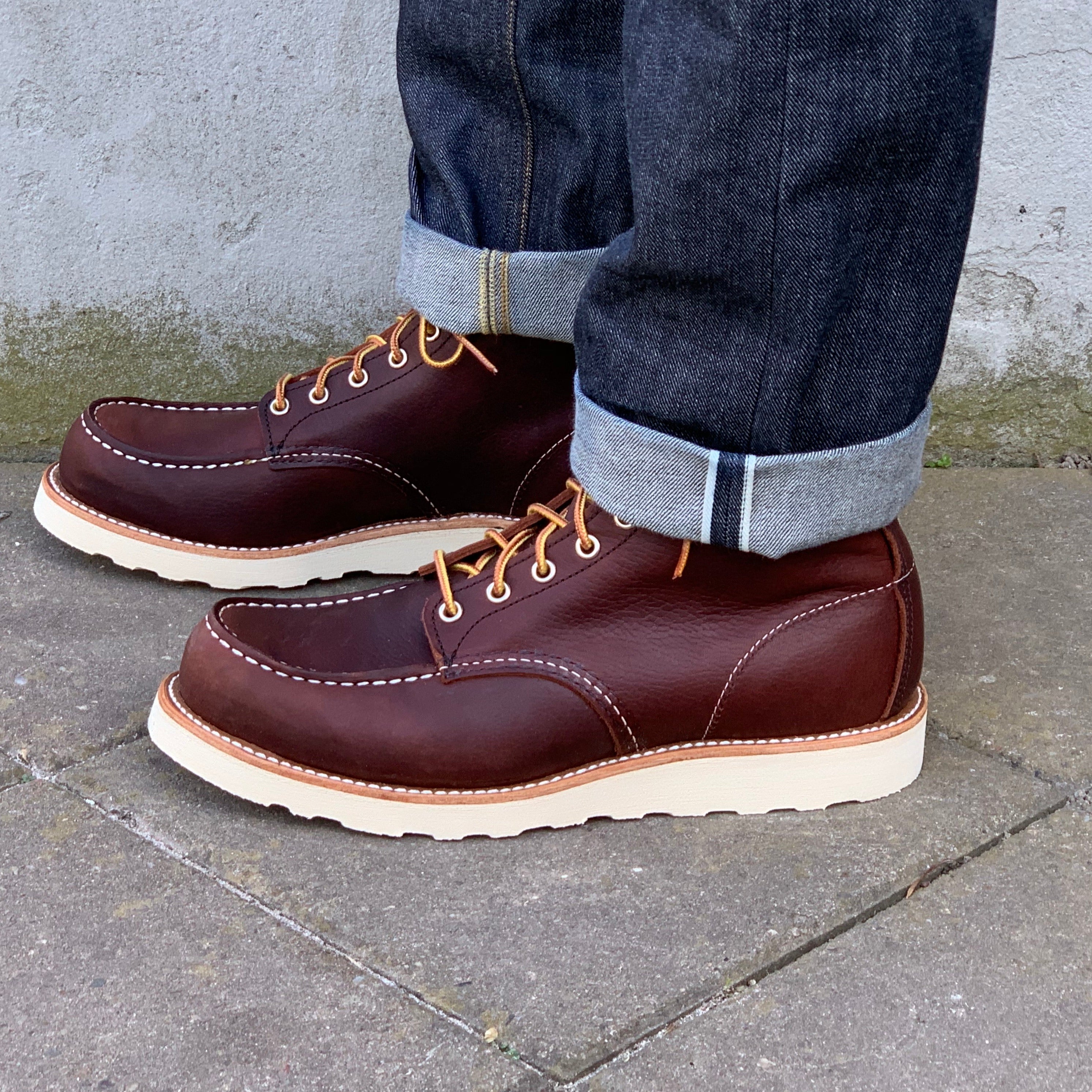 Red wing moc on sale 6