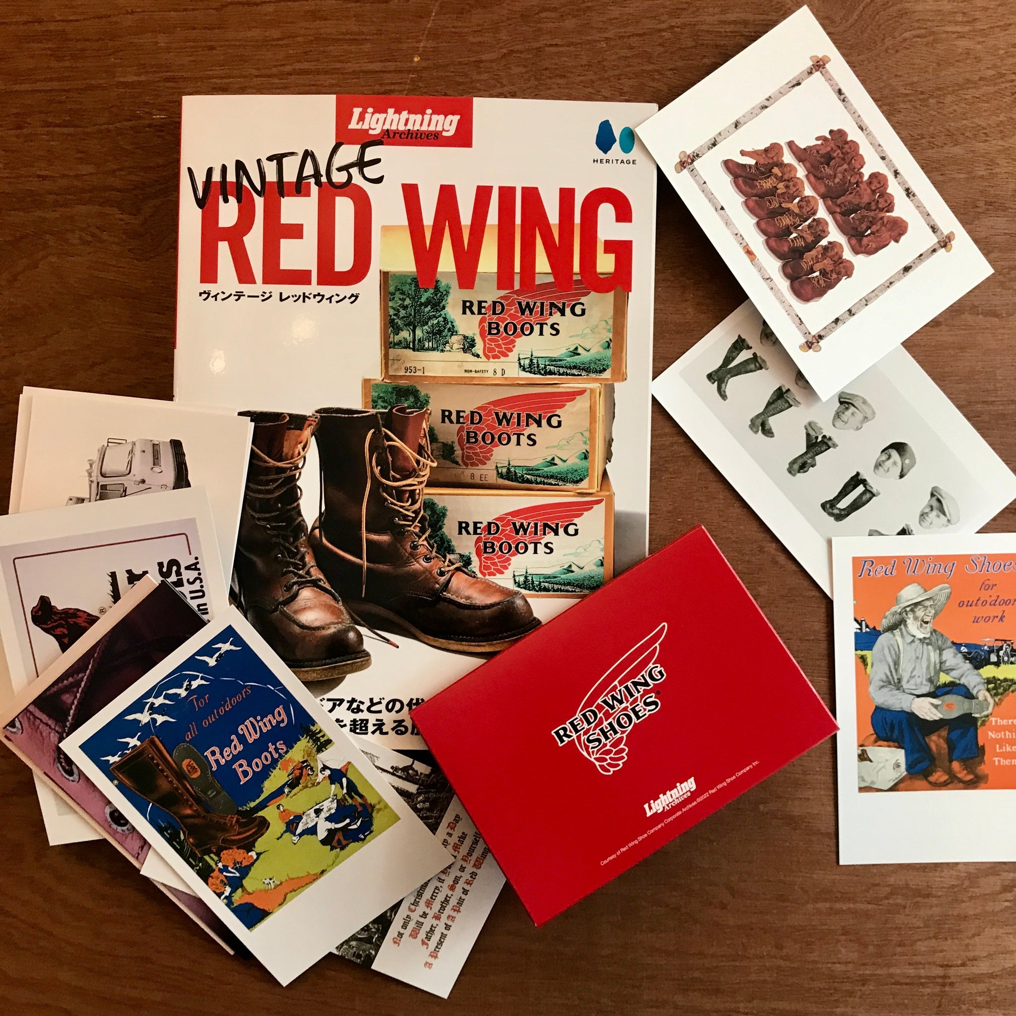 小物などお買い Lightning VINTAGE RED WING ポストカード付き＋おまけ