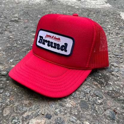 Brund - Logo Mesh Cap Chili Red