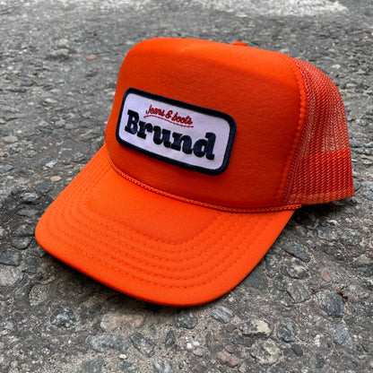 Brund - Logo Mesh Cap Flame Orange