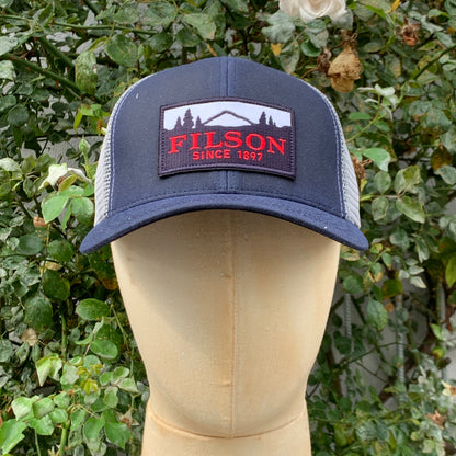 Filson - Cap, Twill Mesh, navy/white