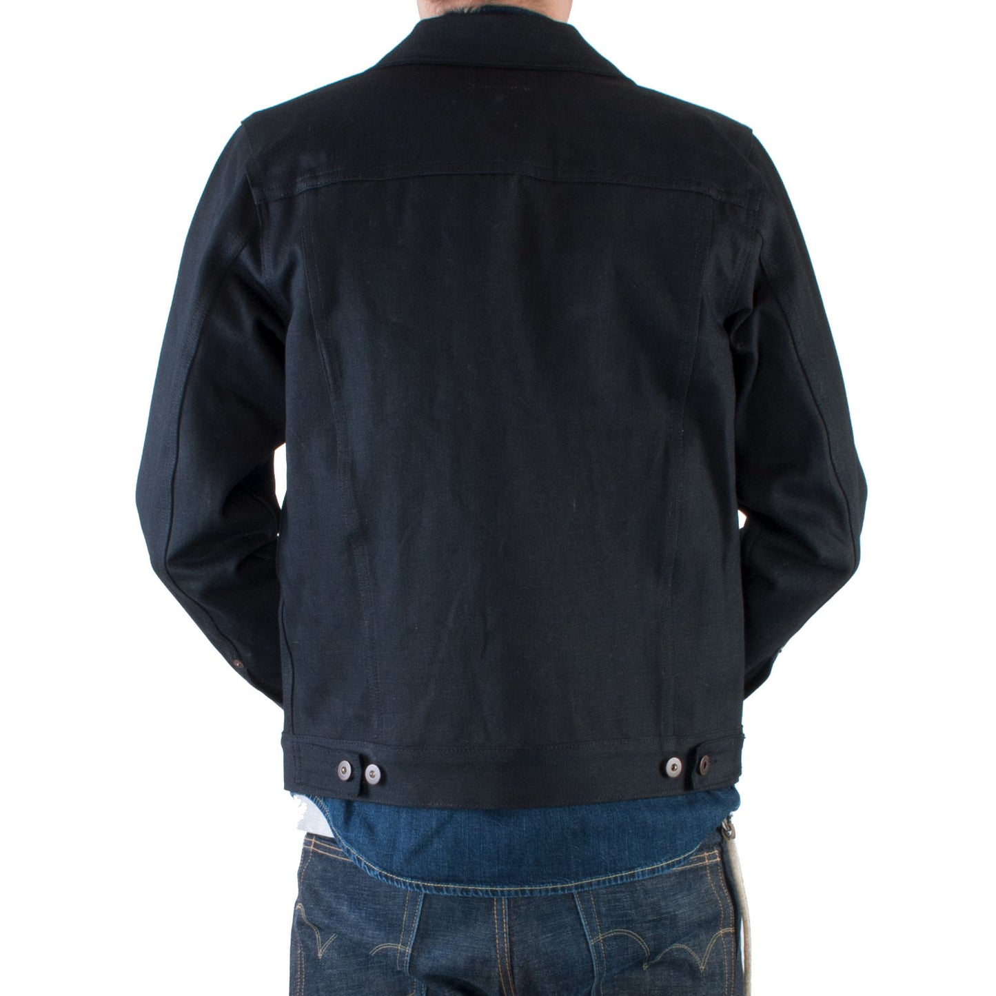 Tellason - Japanese Selvage Denim Jacket, 13.5 oz (Black) - Brund - 4